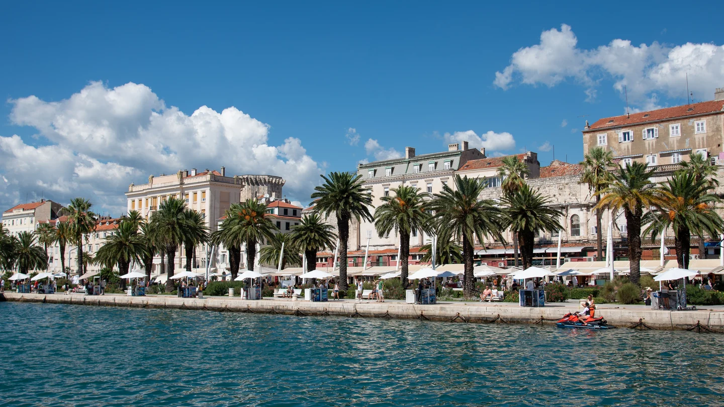 Palme sulla Riva, il lungomare di Spalato